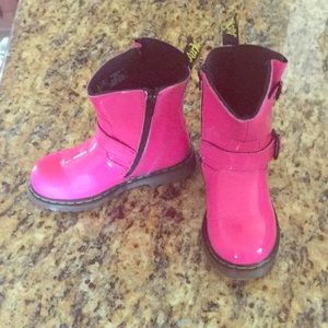 Hot pink dr Martens boots! Size 10